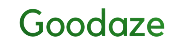 Green 'Goodaze' logo on a white background